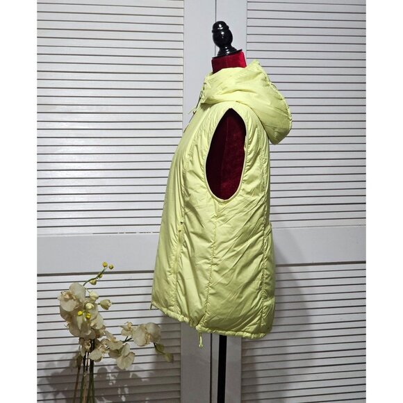 NWT Calia Women's Light Green Hooded Puffer Vest Packable Zipper Size L 2894 - Picture 4 of 13
